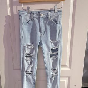 American eagle ripped high waisted jeggings